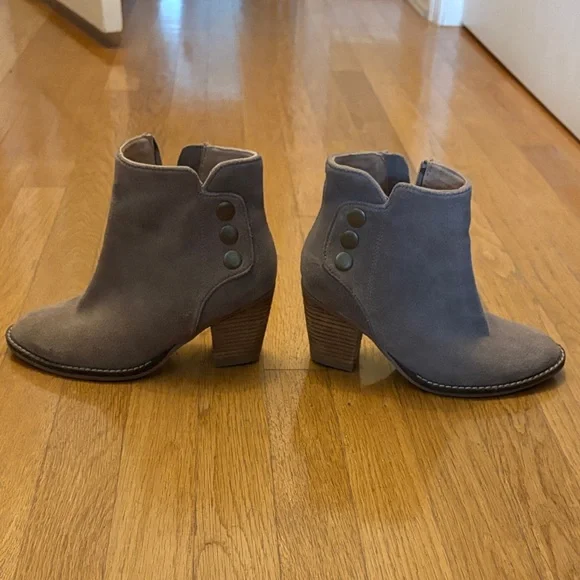 Suede Tan Ankle Boots 7 - Picture 3 of 5